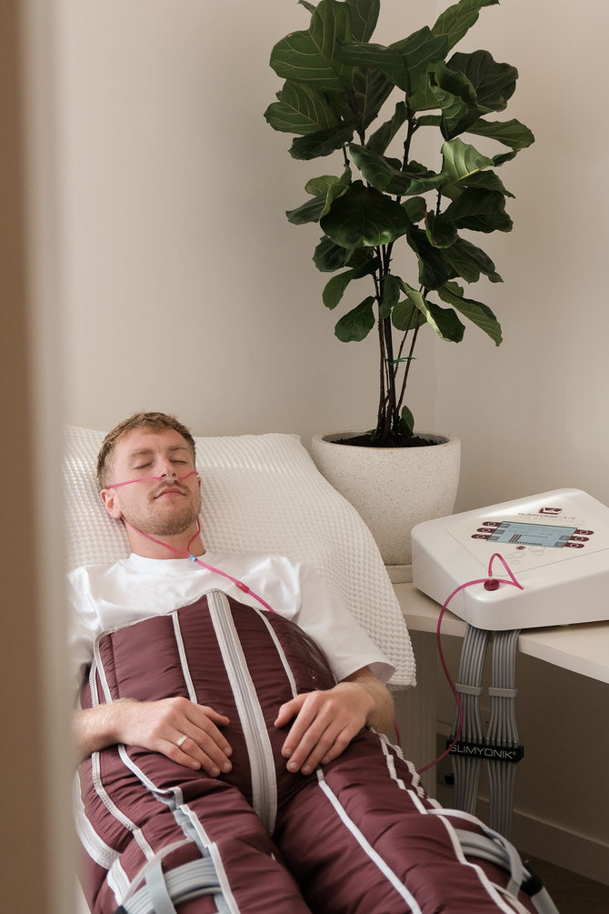 The lymphatic compression massage experience at Tsavo Wellness